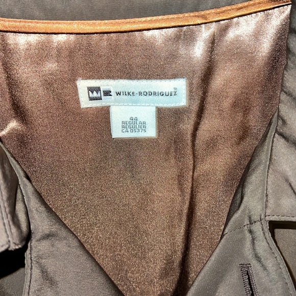 Mens Wilkie Rodriguez lined rain coat chocolate 44 regular double lined warm - Picture 2 of 9